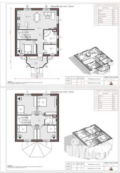 Дом 160м&sup2;, 2-этажный, участок 5 сот.  