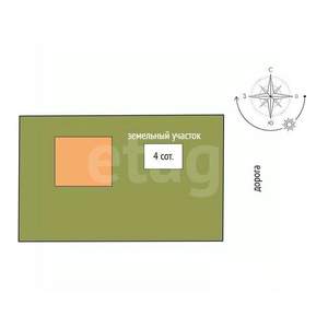 Дача 43м&sup2;, 2-этажный, участок 4 сот.  