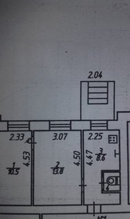 комната в общежитии, 34м2, 1/2 этаж