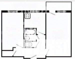 2-к квартира, на длительный срок, 42м2, 2/5 этаж