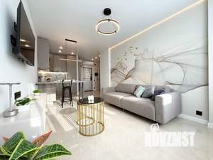 1-к квартира, посуточно, 44м2, 17/18 этаж