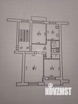3-к квартира, на длительный срок, 70м2, 4/5 этаж