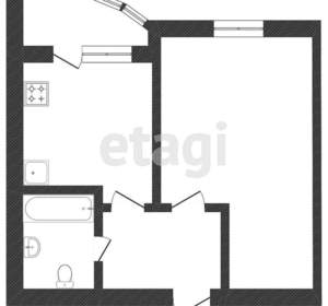 1-к квартира, на длительный срок, 38м2, 8/9 этаж