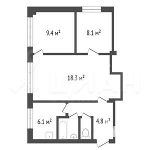 3-к квартира, на длительный срок, 50м2, 1/5 этаж
