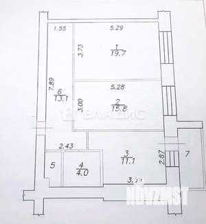 2-к квартира, на длительный срок, 66м2, 8/9 этаж