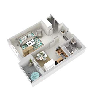 1-к квартира, вторичка, 40м2, 1/3 этаж
