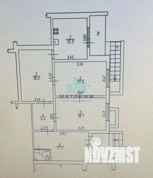 3-к квартира, сданный дом, 94м2, 1/19 этаж