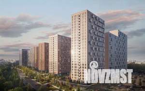 2-к квартира, строящийся дом, 57м2, 6/25 этаж