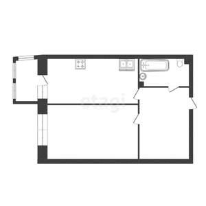 1-к квартира, вторичка, 35м2, 4/10 этаж