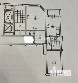 2-к квартира, вторичка, 60м2, 4/17 этаж