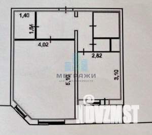 1-к квартира, вторичка, 42м2, 15/18 этаж