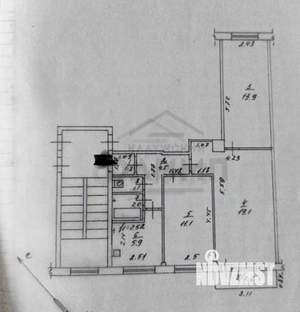 3-к квартира, вторичка, 59м2, 5/5 этаж