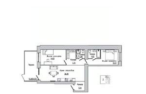 2-к квартира, вторичка, 77м2, 1/8 этаж