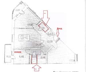 3-к квартира, вторичка, 86м2, 6/17 этаж