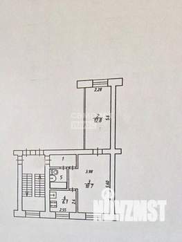 2-к квартира, вторичка, 42м2, 3/5 этаж