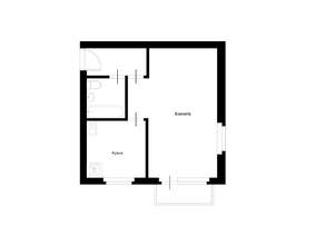 1-к квартира, вторичка, 32м2, 4/5 этаж