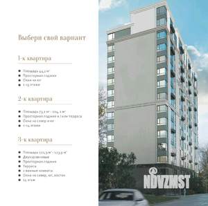 1-к квартира, вторичка, 44м2, 7/14 этаж