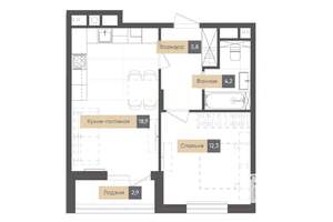 1-к квартира, вторичка, 44м2, 7/17 этаж