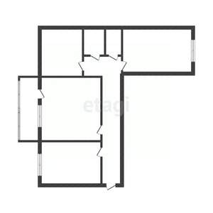 3-к квартира, вторичка, 59м2, 5/9 этаж