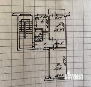 2-к квартира, вторичка, 50м2, 5/5 этаж