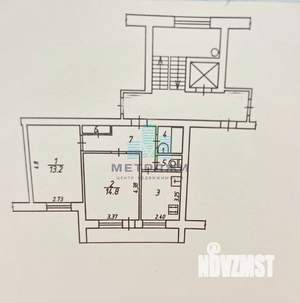 2-к квартира, вторичка, 48м2, 9/9 этаж