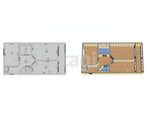 2-к квартира, вторичка, 72м2, 7/15 этаж