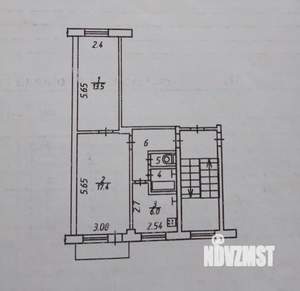 2-к квартира, вторичка, 45м2, 2/5 этаж