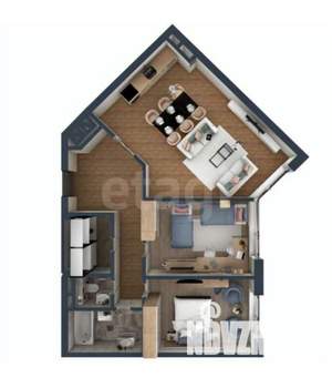 2-к квартира, вторичка, 86м2, 9/9 этаж