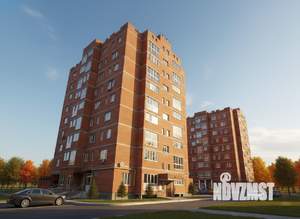 1-к квартира, строящийся дом, 32м2, 9/9 этаж