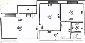 2-к квартира, вторичка, 71м2, 6/15 этаж