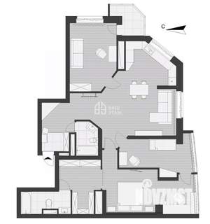 3-к квартира, вторичка, 115м2, 21/22 этаж