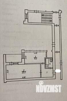 1-к квартира, вторичка, 45м2, 6/7 этаж