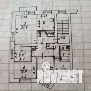 5-к квартира, вторичка, 95м2, 5/5 этаж