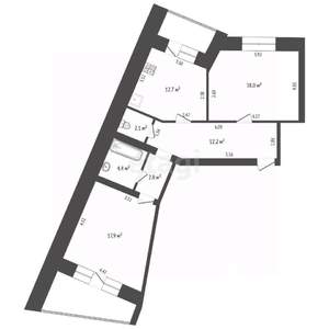 2-к квартира, вторичка, 70м2, 1/9 этаж