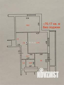 2-к квартира, сданный дом, 69м2, 4/16 этаж