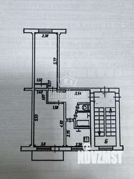 2-к квартира, вторичка, 44м2, 4/5 этаж
