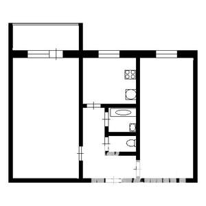 2-к квартира, вторичка, 50м2, 5/5 этаж