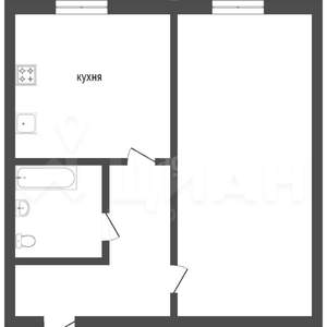 1-к квартира, вторичка, 31м2, 4/5 этаж