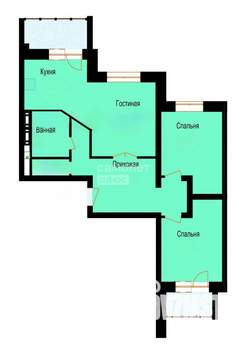 3-к квартира, вторичка, 80м2, 7/12 этаж