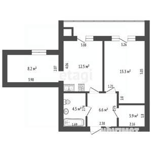 2-к квартира, вторичка, 51м2, 4/10 этаж