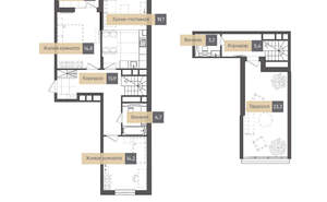 2-к квартира, вторичка, 104м2, 14/14 этаж