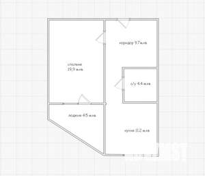 1-к квартира, вторичка, 45м2, 9/10 этаж