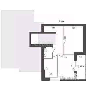 3-к квартира, вторичка, 80м2, 5/6 этаж