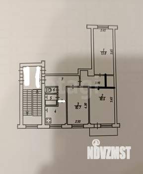 3-к квартира, вторичка, 58м2, 4/5 этаж