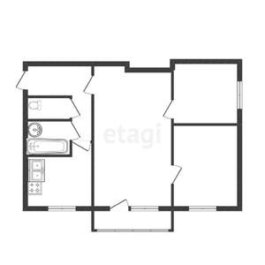 3-к квартира, вторичка, 50м2, 2/5 этаж