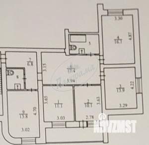 4-к квартира, вторичка, 98м2, 3/10 этаж