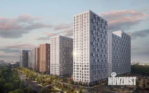1-к квартира, строящийся дом, 34м2, 12/25 этаж