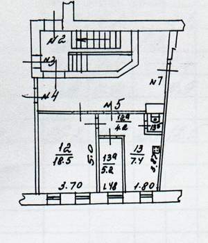 2-к квартира, вторичка, 36м2, 2/2 этаж