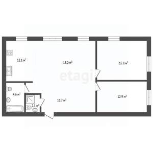 3-к квартира, вторичка, 91м2, 9/10 этаж