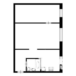 2-к квартира, вторичка, 44м2, 1/5 этаж